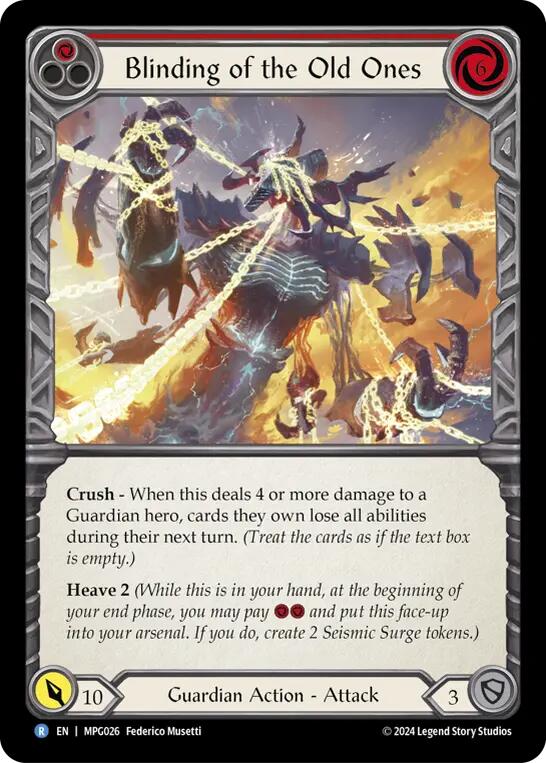 Blinding of the Old Ones [MPG026] (Mastery Pack Guardian)  Rainbow Foil | Good Games North