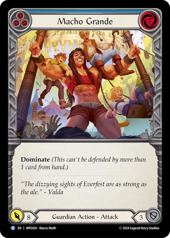Macho Grande (Blue) [MPG043] (Mastery Pack Guardian)  Rainbow Foil | Good Games North