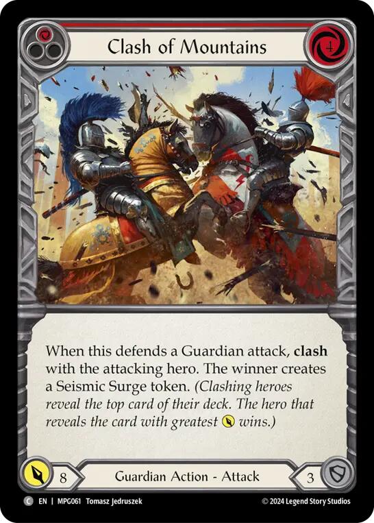 Clash of Mountains (Red) [MPG061] (Mastery Pack Guardian) | Good Games North