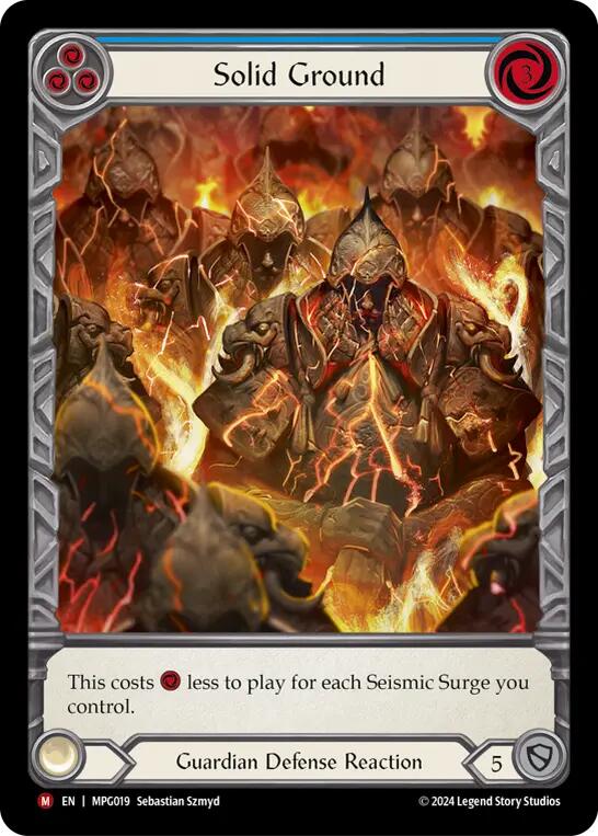 Solid Ground (Extended Art) [MPG019] (Mastery Pack Guardian)  Rainbow Foil | Good Games North