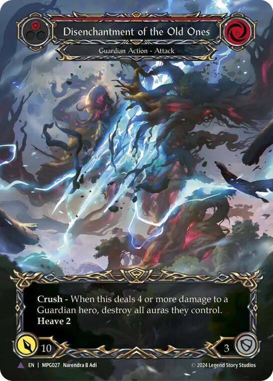 Disenchantment of the Old Ones (Marvel Cold Foil) [MPG027] (Mastery Pack Guardian)  Cold Foil | Good Games North