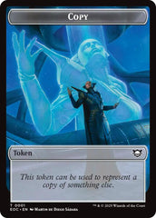 Copy // Golem (0012) Double-Sided Token [Edge of Eternities Commander Tokens] | Good Games North