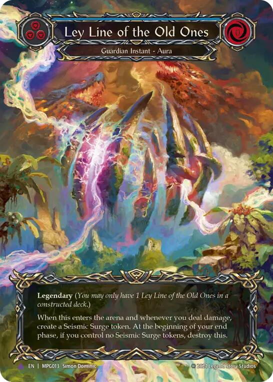 Ley Line of the Old Ones (Cold Foil) (Marvel) [MPG013] (Mastery Pack Guardian)  Cold Foil | Good Games North