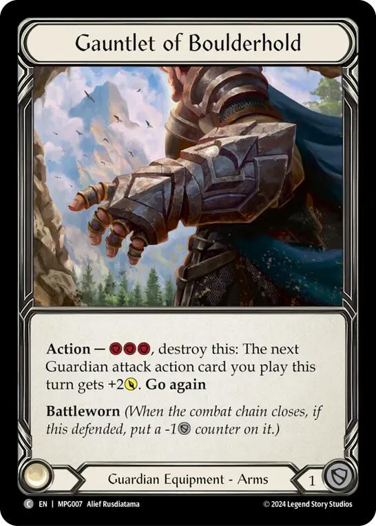 Gauntlet of Boulderhold [MPG007] (Mastery Pack Guardian)  Cold Foil | Good Games North