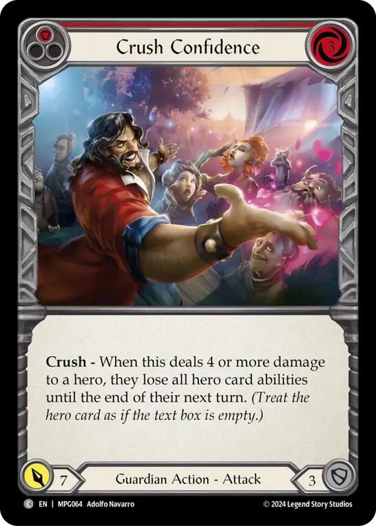Crush Confidence (Red) [MPG064] (Mastery Pack Guardian) | Good Games North