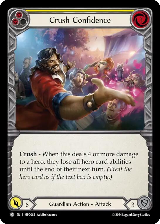 Crush Confidence (Yellow) [MPG065] (Mastery Pack Guardian) | Good Games North