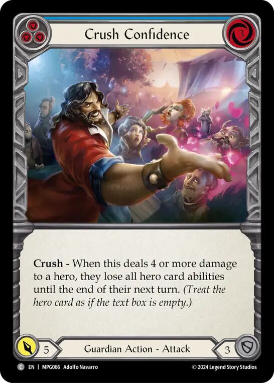 Crush Confidence (Blue) [MPG066] (Mastery Pack Guardian) | Good Games North