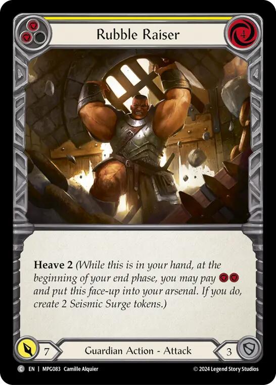 Rubble Raiser (Yellow) [MPG083] (Mastery Pack Guardian)  Rainbow Foil | Good Games North