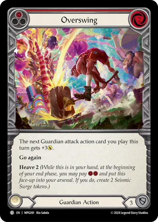 Overswing (Red) [MPG091] (Mastery Pack Guardian)  Rainbow Foil | Good Games North