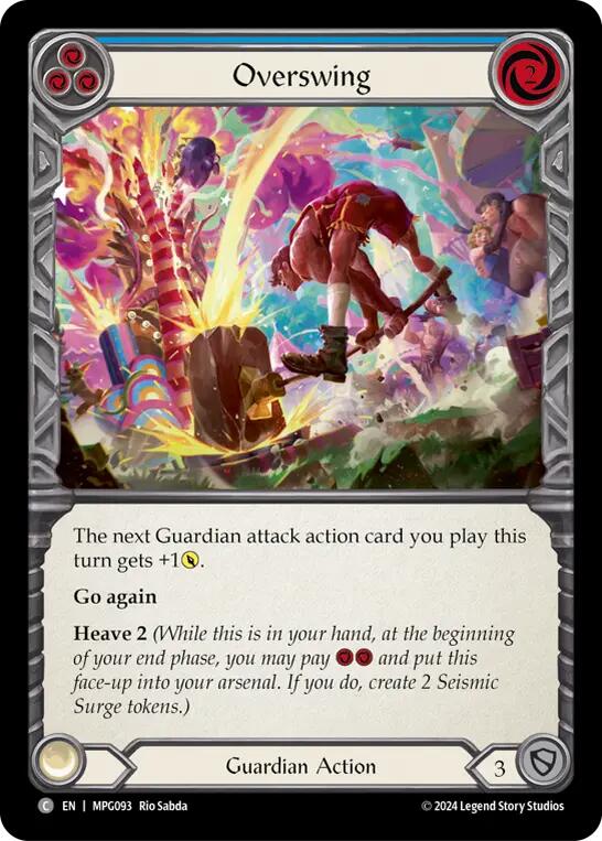 Overswing (Blue) [MPG093] (Mastery Pack Guardian)  Rainbow Foil | Good Games North