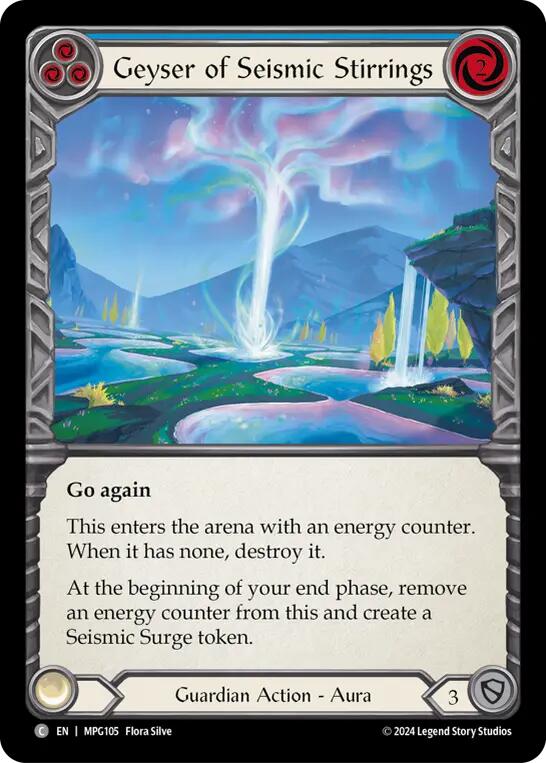 Geyser of Seismic Stirrings (Blue) [MPG105] (Mastery Pack Guardian) | Good Games North