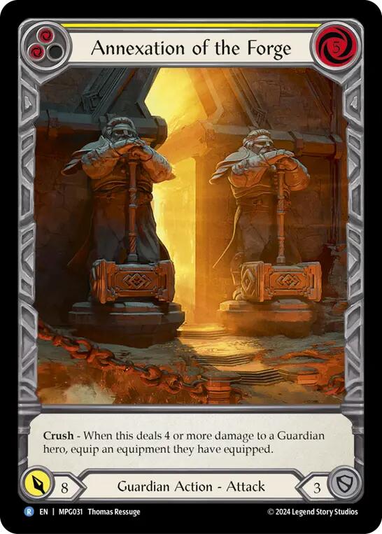Annexation of the Forge (Extended Art) [MPG031] (Mastery Pack Guardian)  Rainbow Foil | Good Games North