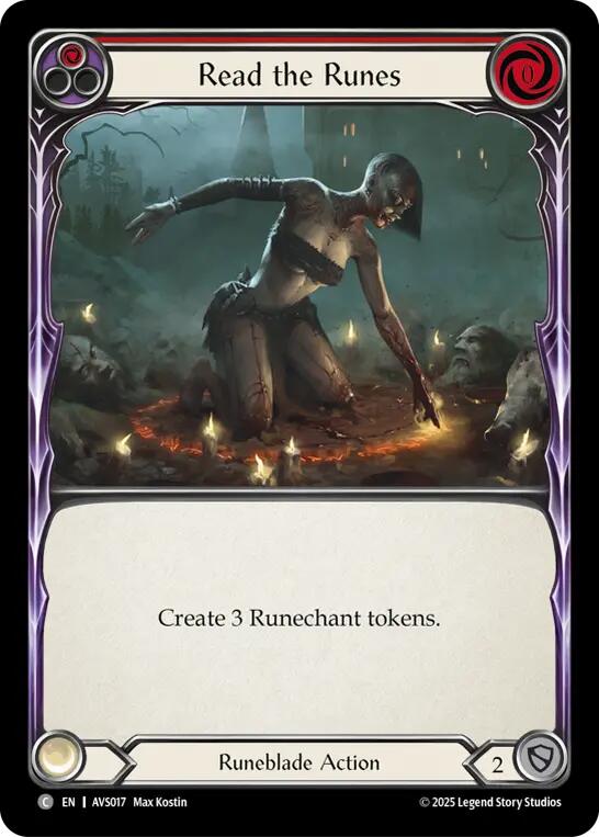 Read the Runes (Red) [AVS017] (Armory Deck: Legends Viserai) | Good Games North