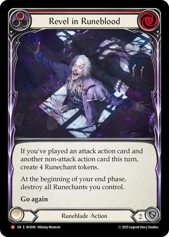 Revel in Runeblood (Red) [AVS018] (Armory Deck: Legends Viserai) | Good Games North