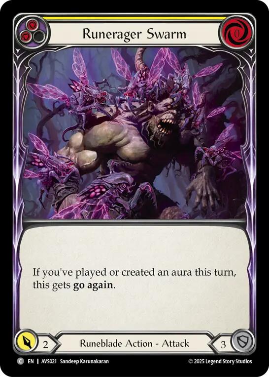 Runerager Swarm (Yellow) [AVS021] (Armory Deck: Legends Viserai) | Good Games North