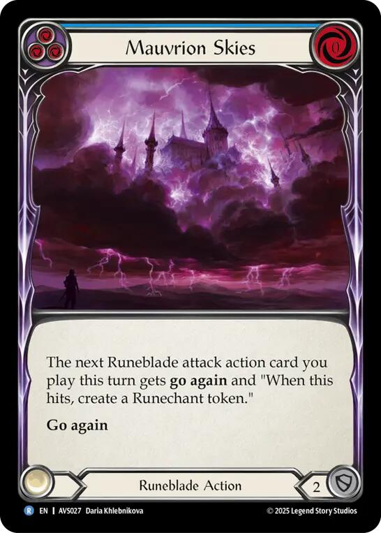 Mauvrion Skies (Blue) [AVS027] (Armory Deck: Legends Viserai) | Good Games North
