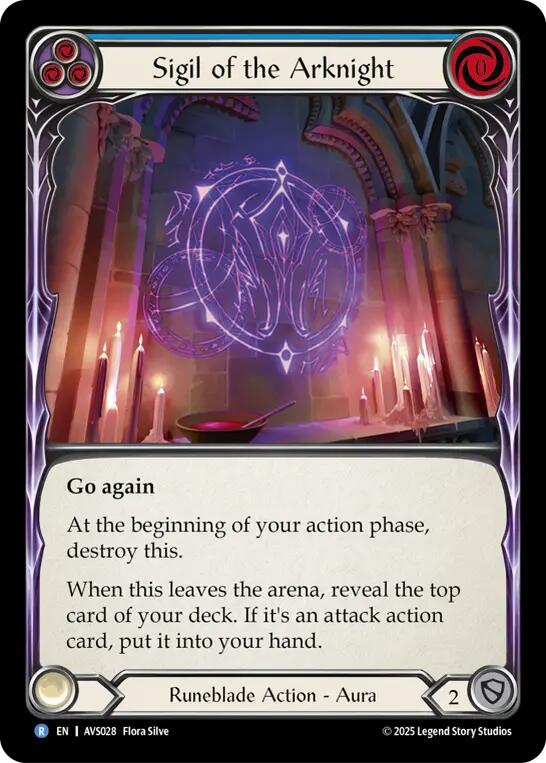 Sigil of the Arknight (Blue) [AVS028] (Armory Deck: Legends Viserai) | Good Games North