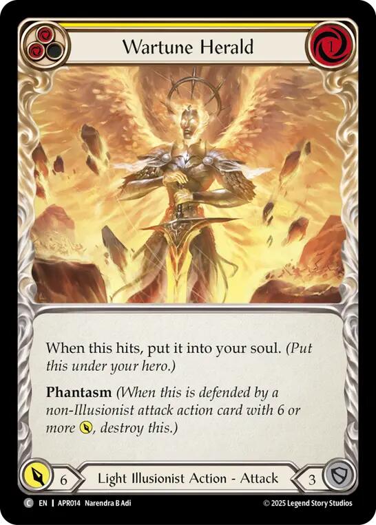 Wartune Herald (Yellow) [APR014] (Armory Deck: Legends Prism) | Good Games North