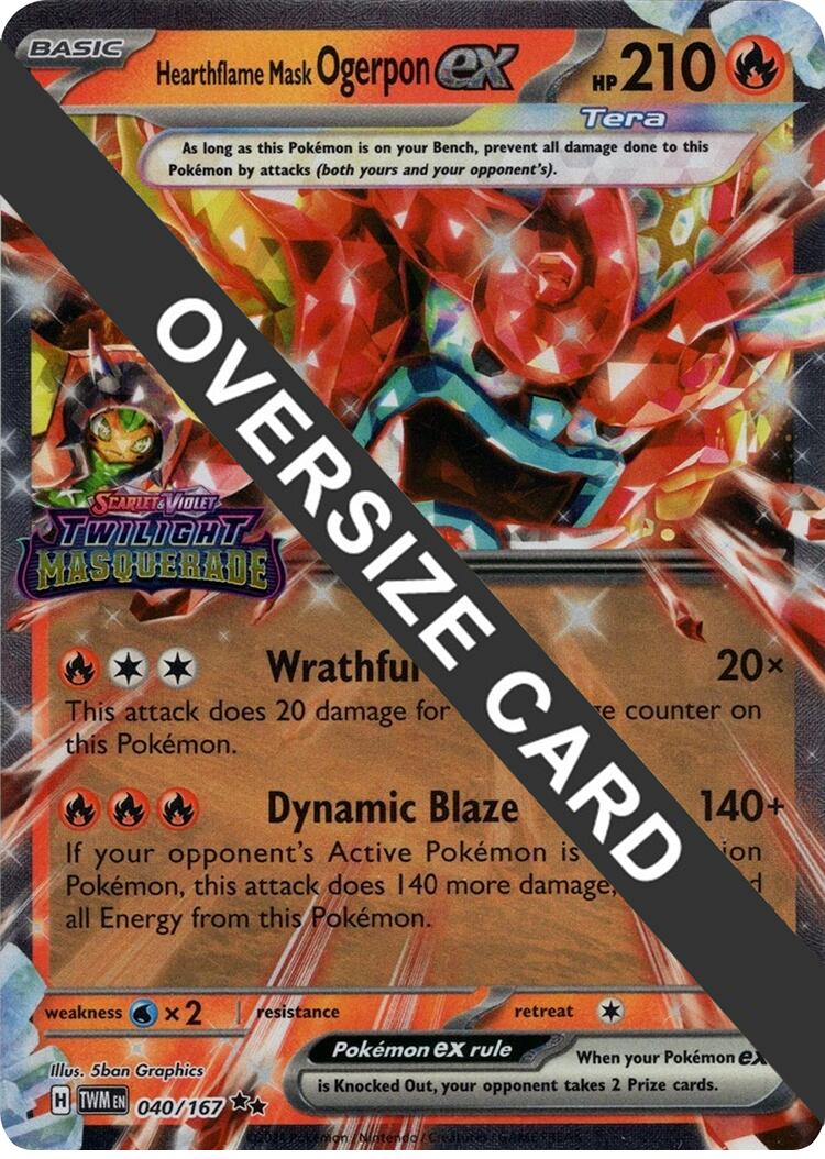 Hearthflame Mask Ogerpon ex (040/167) (Jumbo Card) [Scarlet & Violet: Twilight Masquerade] | Good Games North
