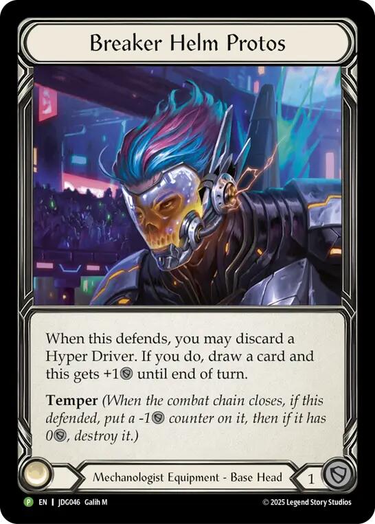 Breaker Helm Protos [JDG046] (Promo)  Cold Foil | Good Games North