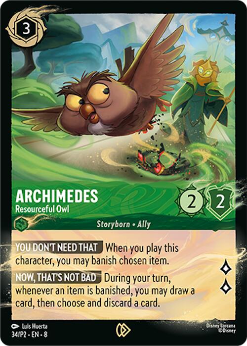Archimedes - Resourceful Owl (34/P2) [Promo Cards] | Good Games North