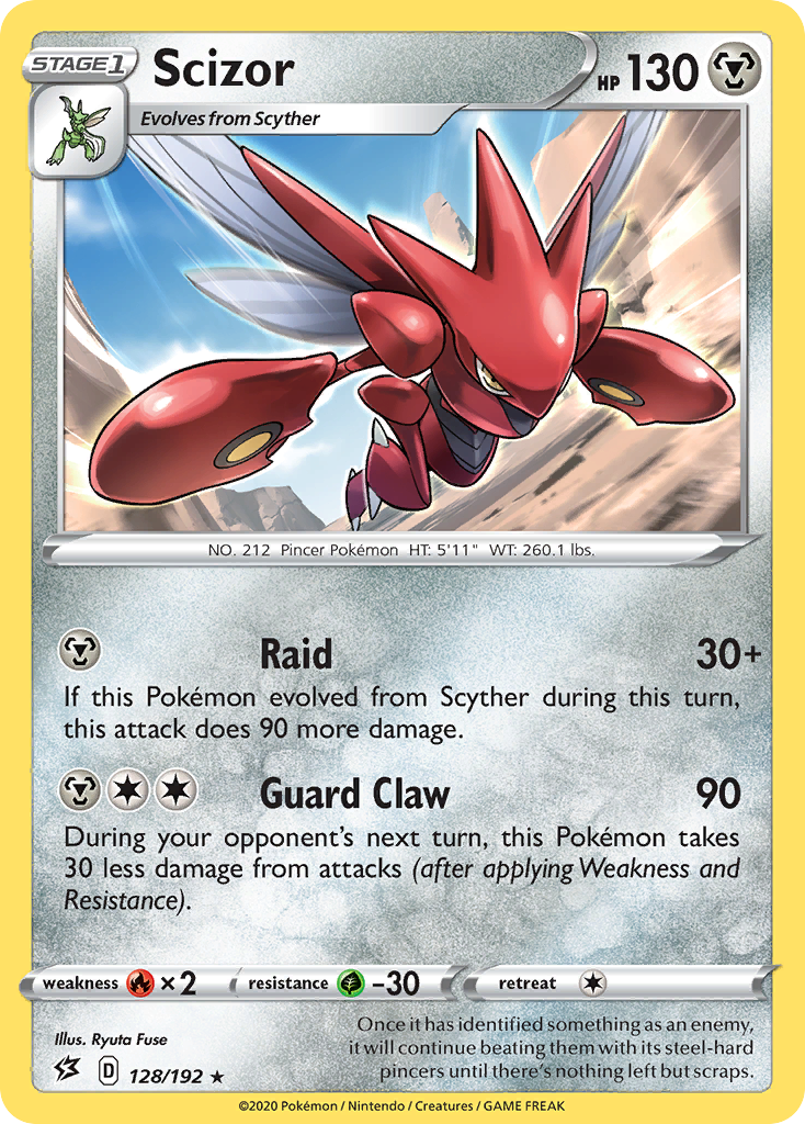 Scizor (128/192) [Sword & Shield: Rebel Clash] | Good Games North