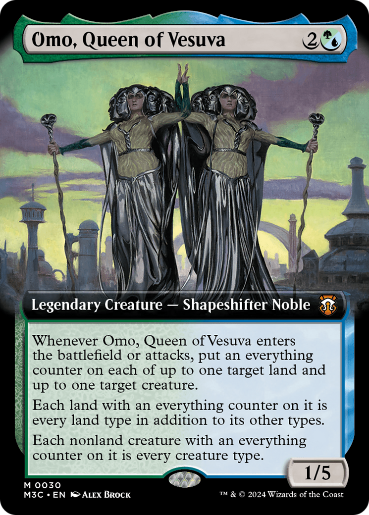 Omo, Queen of Vesuva (Extended Art) [Modern Horizons 3 Commander] | Good Games North