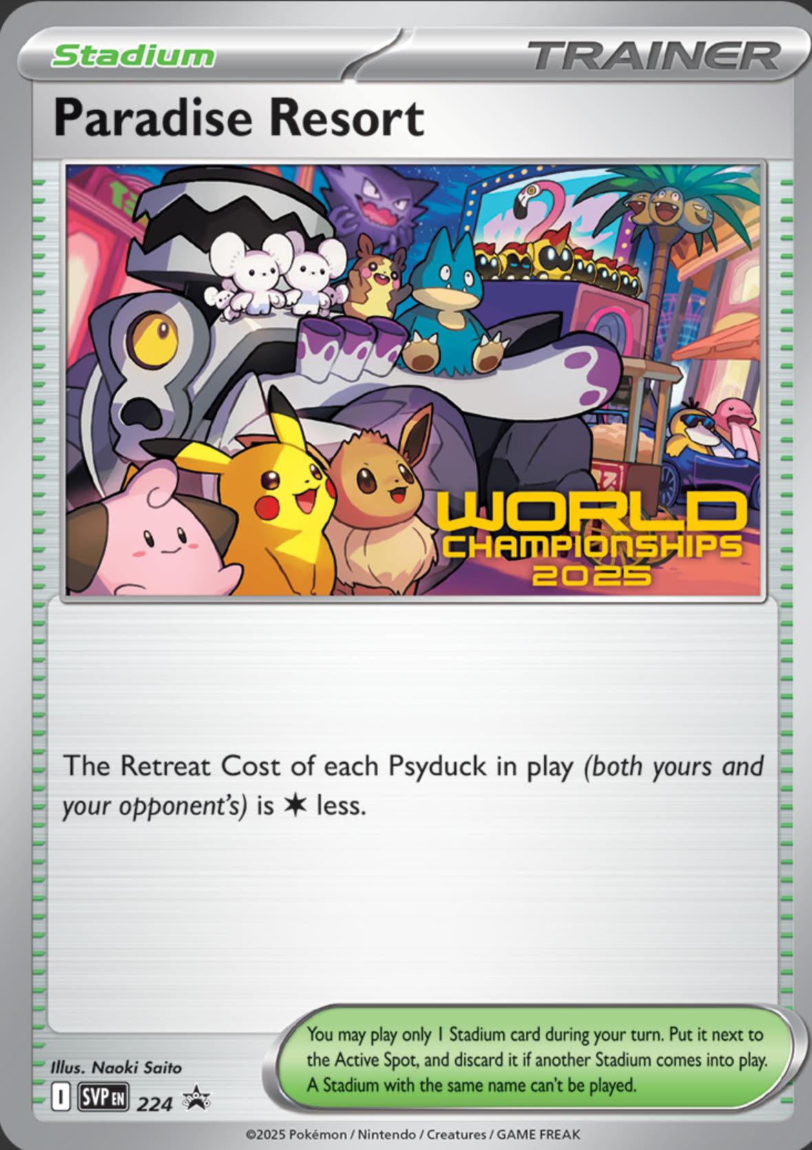 Paradise Resort (224) (World Championships 2025) [Scarlet & Violet: Black Star Promos] | Good Games North