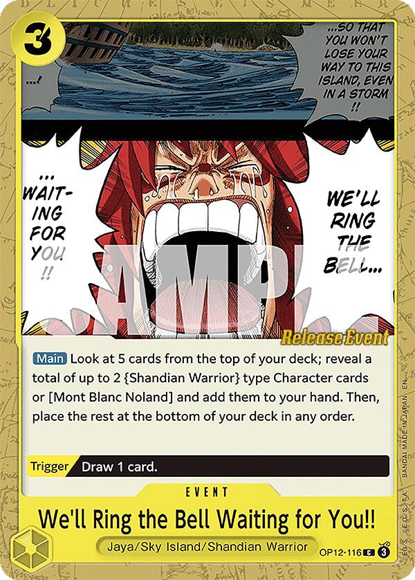 We'll Ring the Bell Waiting for You!! [Legacy of the Master Release Event Cards] | Good Games North
