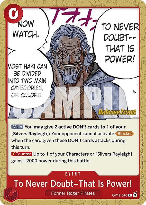 To Never Doubt--That Is Power! [Legacy of the Master Release Event Cards] | Good Games North