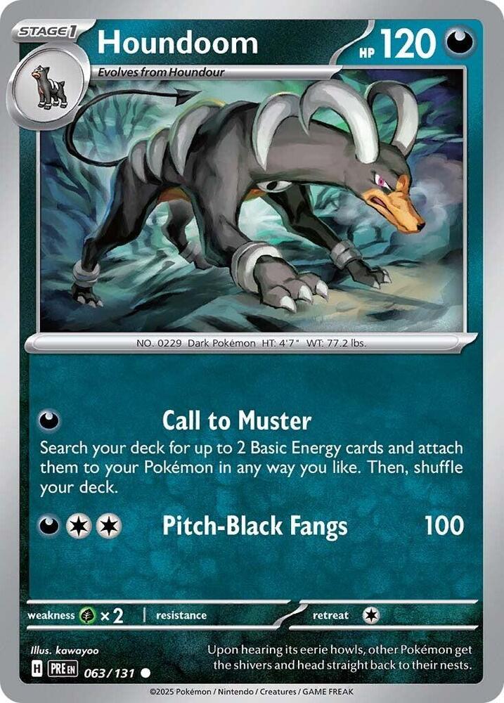 Houndoom (063/131) [Scarlet & Violet: Prismatic Evolutions] | Good Games North