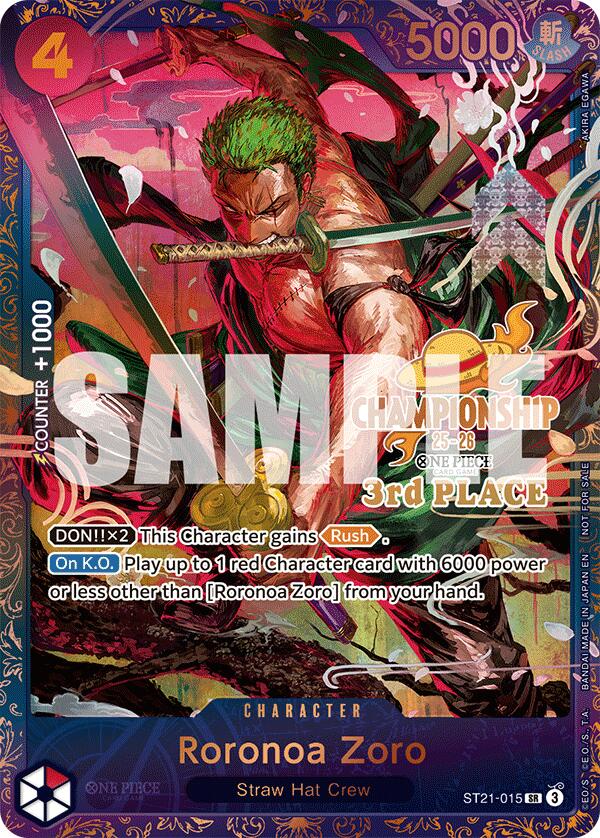 Roronoa Zoro (CS 25-26 3rd Place) [One Piece Promotion Cards] | Good Games North