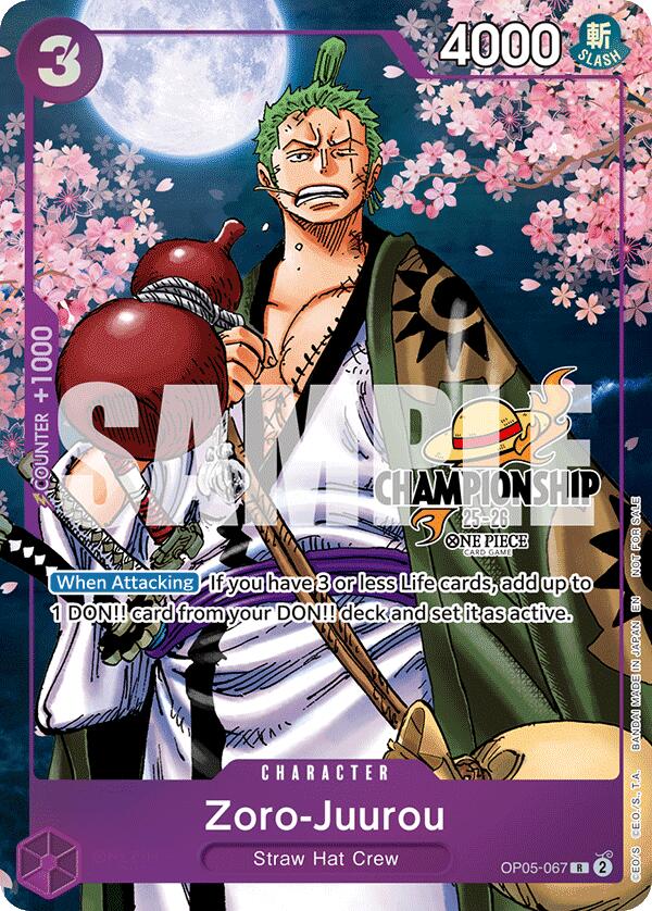 Zoro-Juurou (CS 25-26 Event Pack Finalist Ver.) [One Piece Promotion Cards] | Good Games North