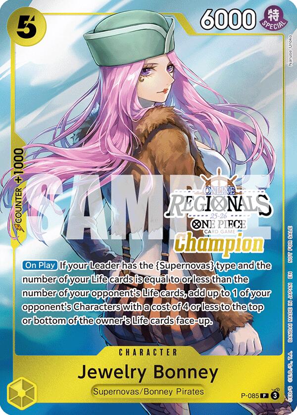 Jewelry Bonney (Online Regional Champion Card Set 2025 Vol.2) [One Piece Promotion Cards] | Good Games North