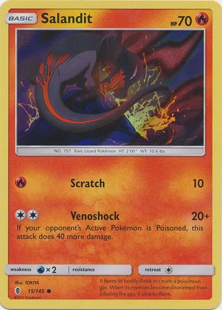 Salandit (15/145) (Collection Promo) [Sun & Moon: Guardians Rising] | Good Games North