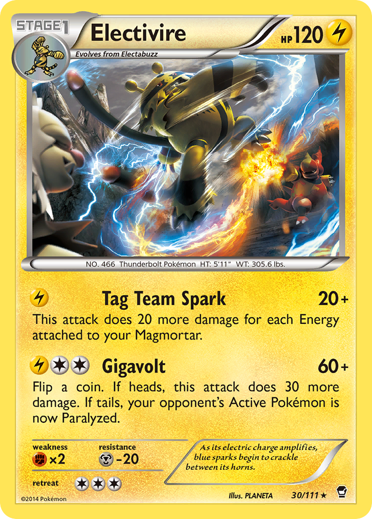 Electivire (30/111) [XY: Furious Fists] | Good Games North