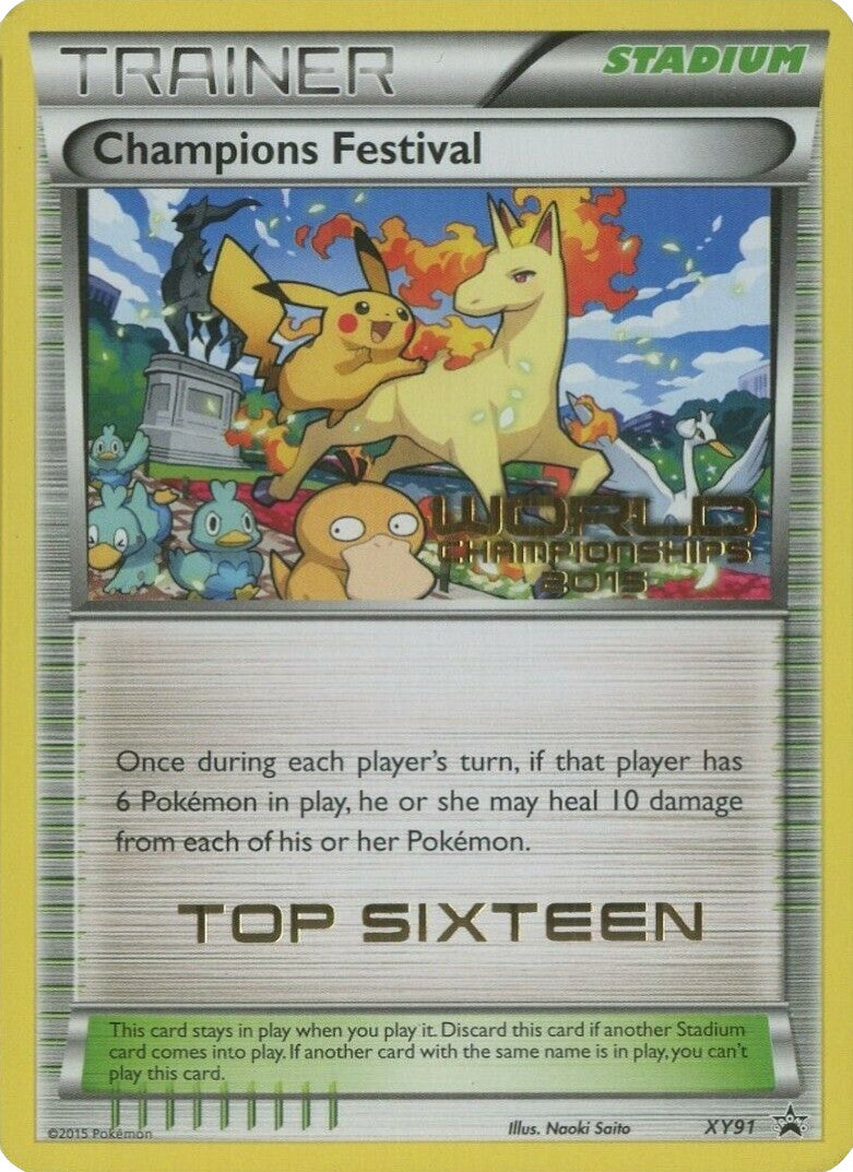 Champions Festival (XY91) (2015 Top Sixteen) [XY: Black Star Promos] | Good Games North