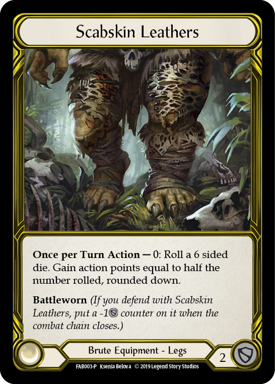 Scabskin Leathers [FAB003-P] (Promo)  1st Edition Cold Foil - Golden | Good Games North