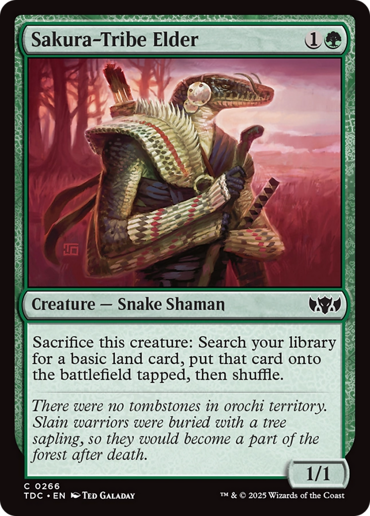 Sakura-Tribe Elder [Tarkir: Dragonstorm Commander] | Good Games North