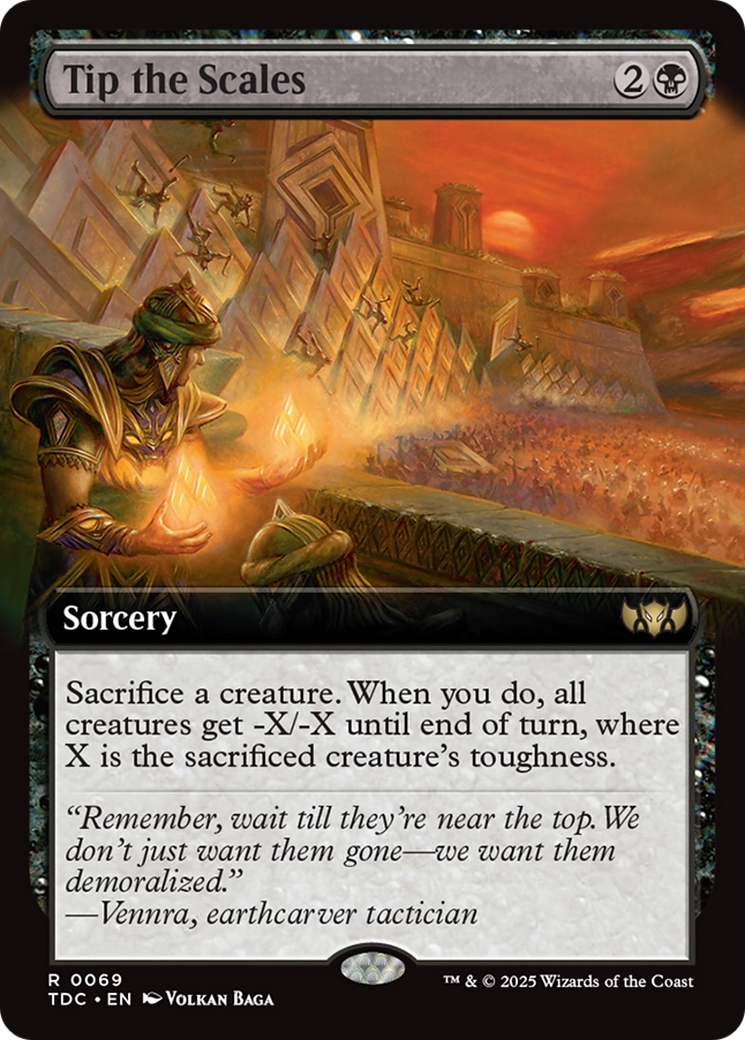 Tip the Scales (Extended Art) [Tarkir: Dragonstorm Commander] | Good Games North