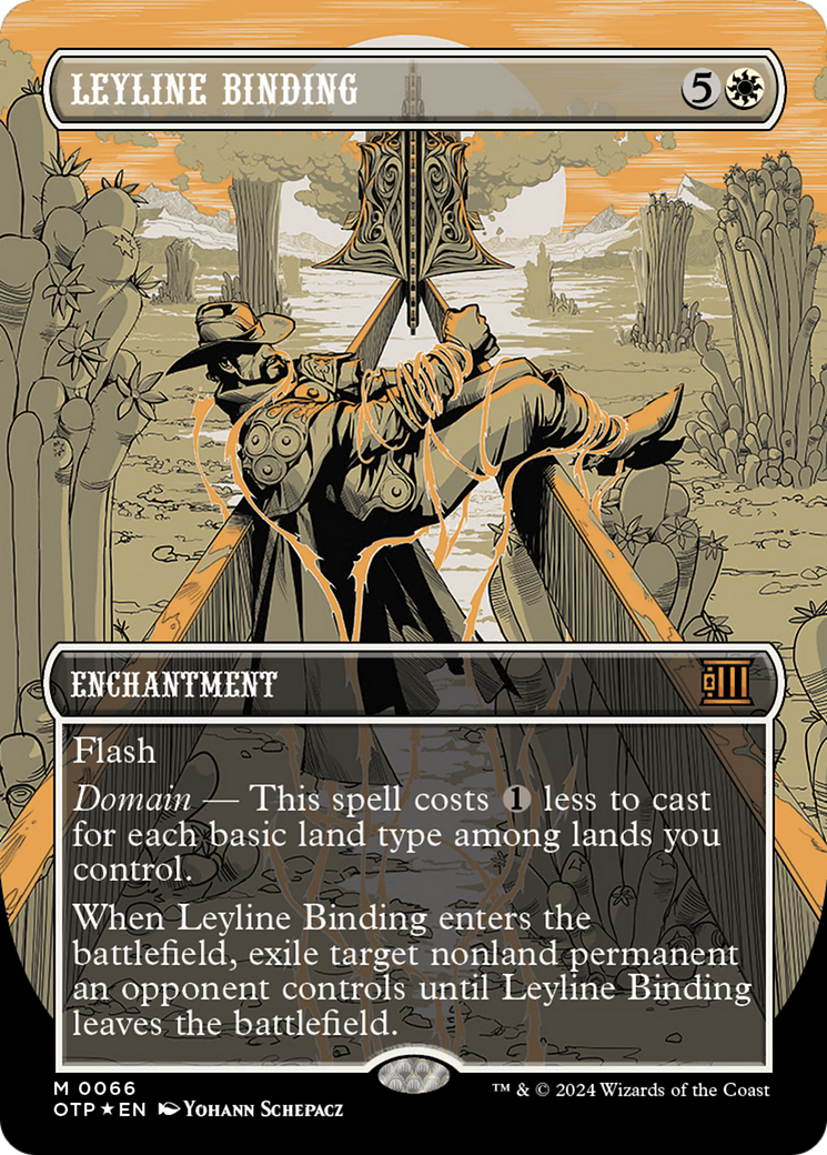 Leyline Binding (Textured Foil) [Outlaws of Thunder Junction: Breaking News] | Good Games North
