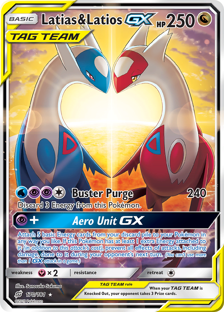 Latias & Latios GX (170/181) [Sun & Moon: Team Up] | Good Games North