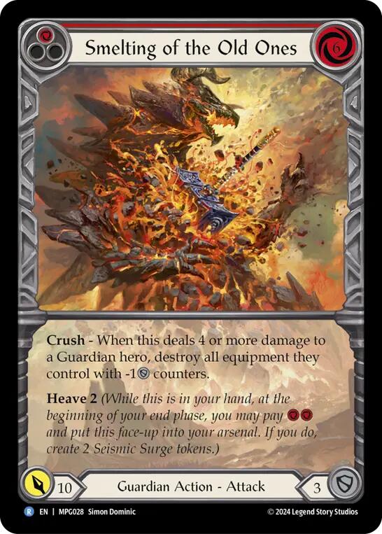 Smelting of the Old Ones (Extended Art) [MPG028] (Mastery Pack Guardian)  Rainbow Foil | Good Games North