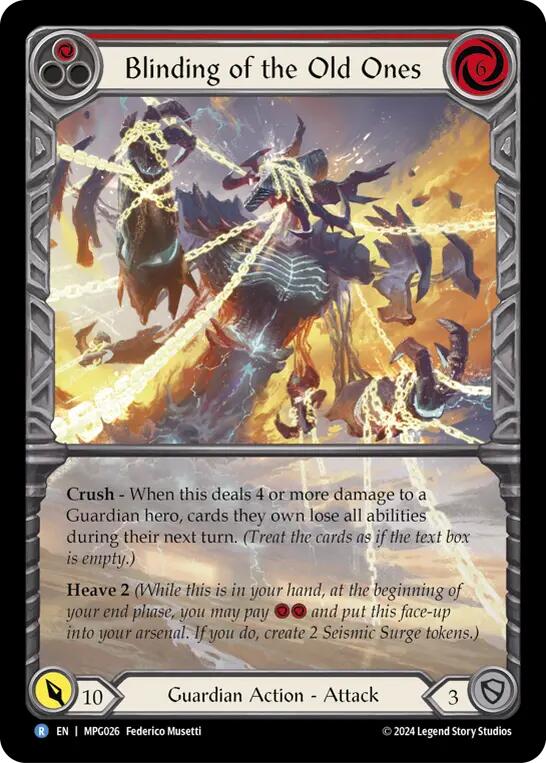Blinding of the Old Ones (Extended Art) [MPG026] (Mastery Pack Guardian)  Rainbow Foil | Good Games North