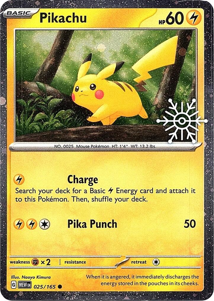 Pikachu (025/165) (Holoiday Calendar) [Miscellaneous Cards] | Good Games North