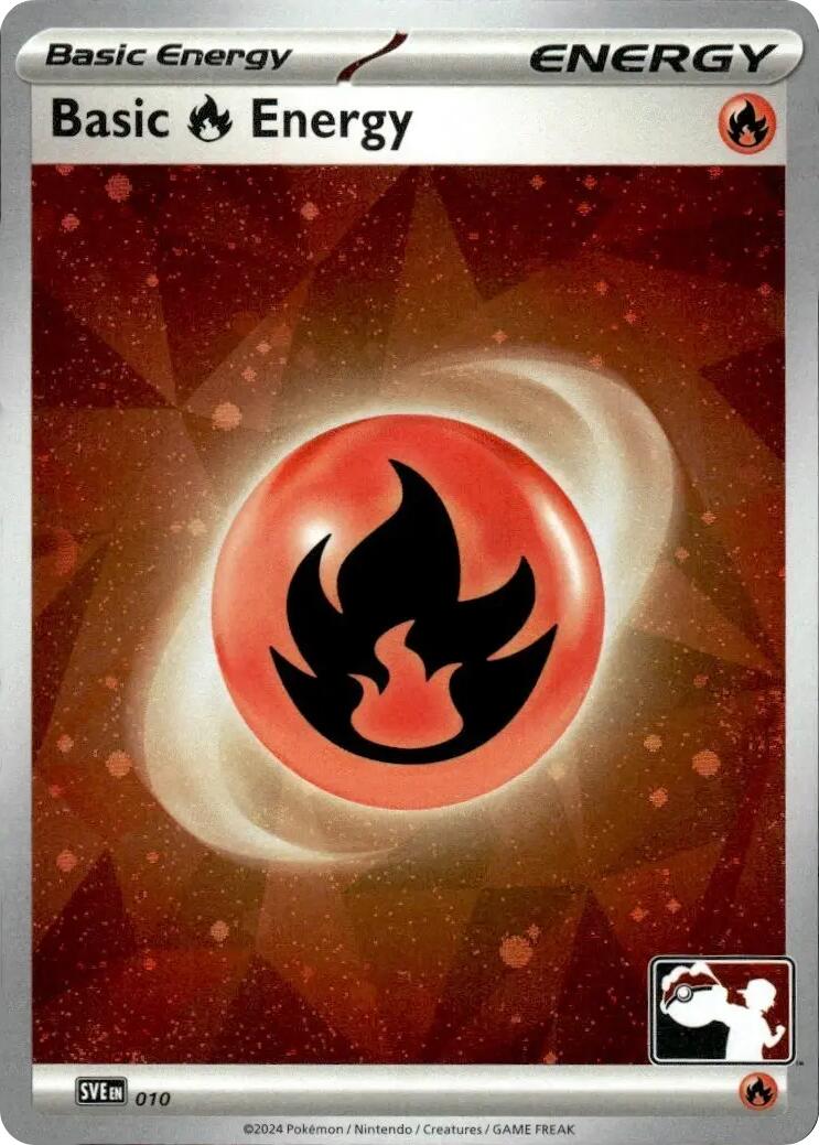 Basic Fire Energy (010) (Cosmos Holo) [Prize Pack Series Seven] | Good Games North