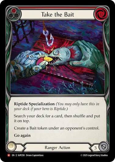 Take the Bait (Red) [SUP258] (Super Slam)  Rainbow Foil | Good Games North