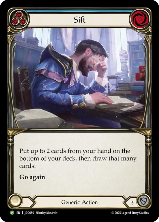 Sift (Blue) [JDG050] (Promo)  Cold Foil | Good Games North