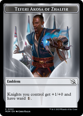 Elemental (2) // Teferi Akosa of Zhalfir Emblem Double-Sided Token [March of the Machine Tokens] | Good Games North