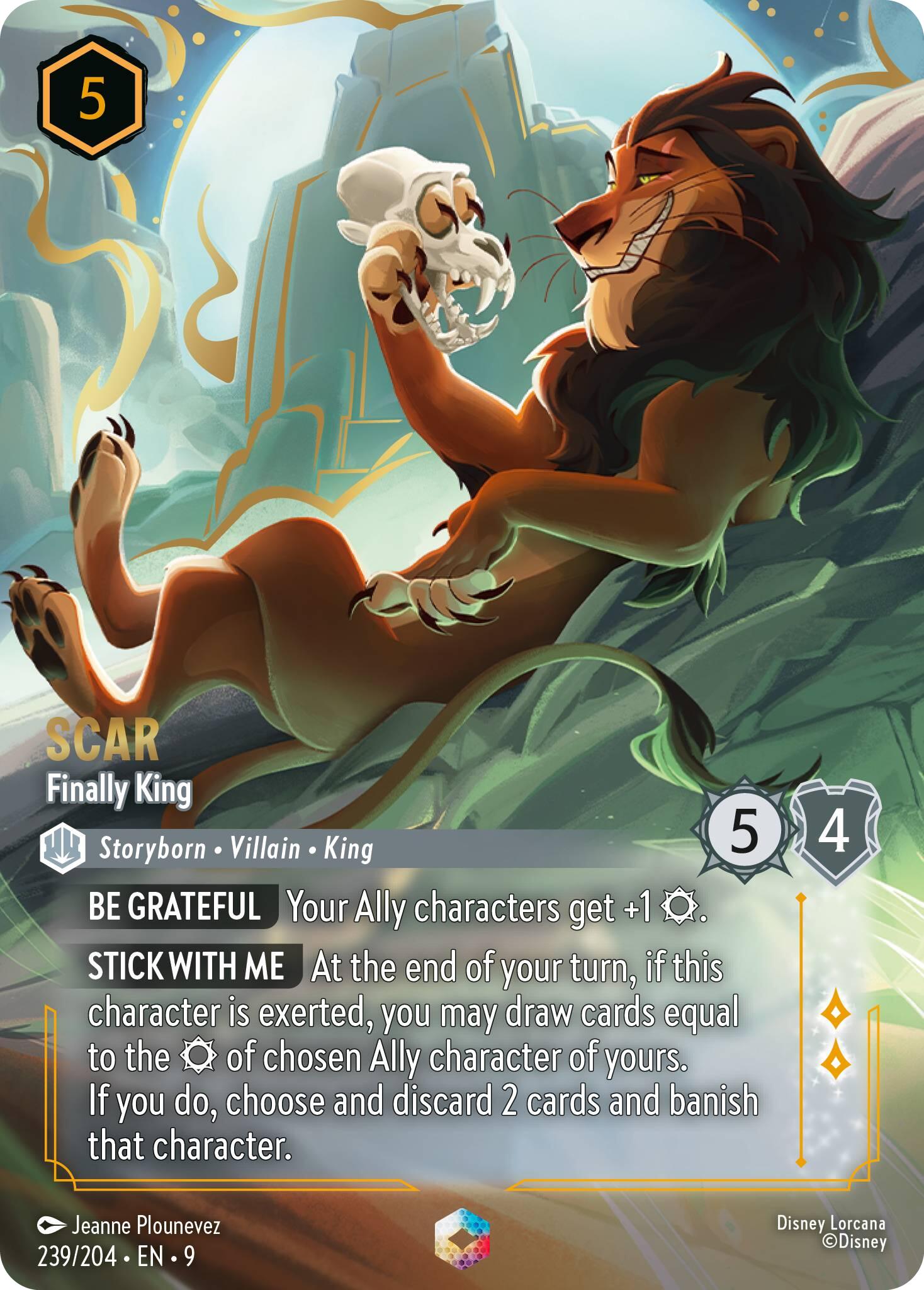 Scar - Finally King (Enchanted) (239/204) [Fabled] | Good Games North